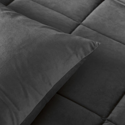 Lazy Velvet Bettdecke Anthrazit