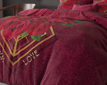 Eternal love Bettbezug Rot