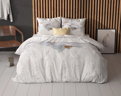 Orchidee Bettbezug Weiss