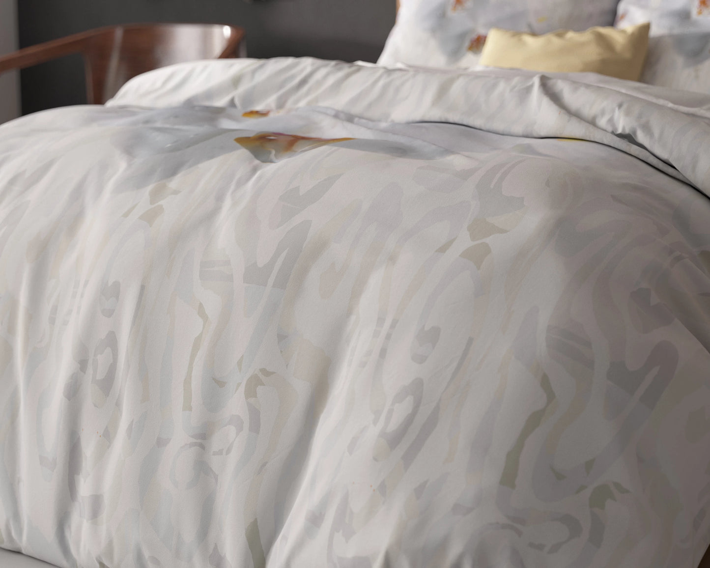 Orchidee Bettbezug Weiss