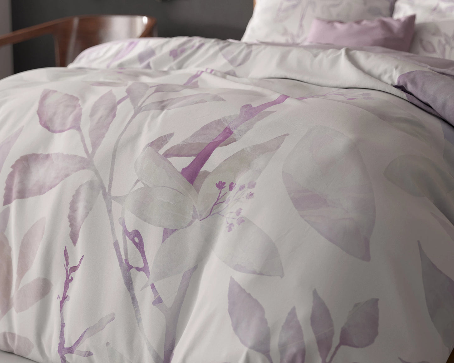 Water leaves Bettbezug Weiss