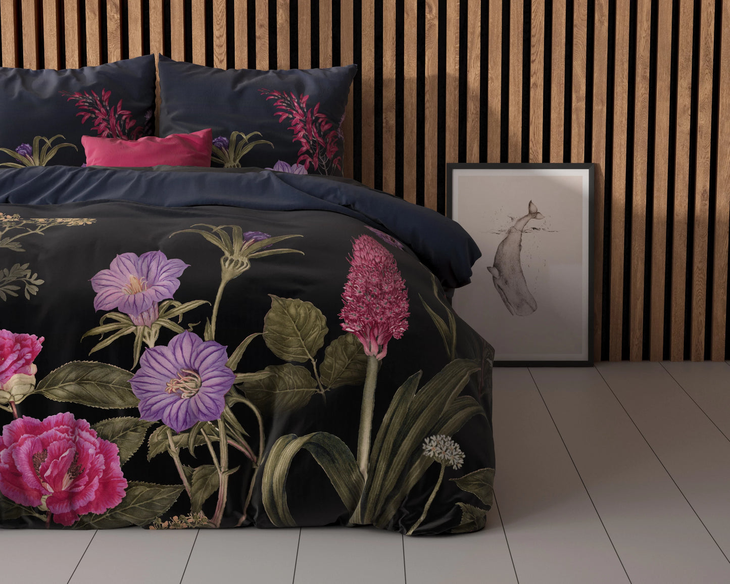 Katzenartiges Schwarz Bettbezug