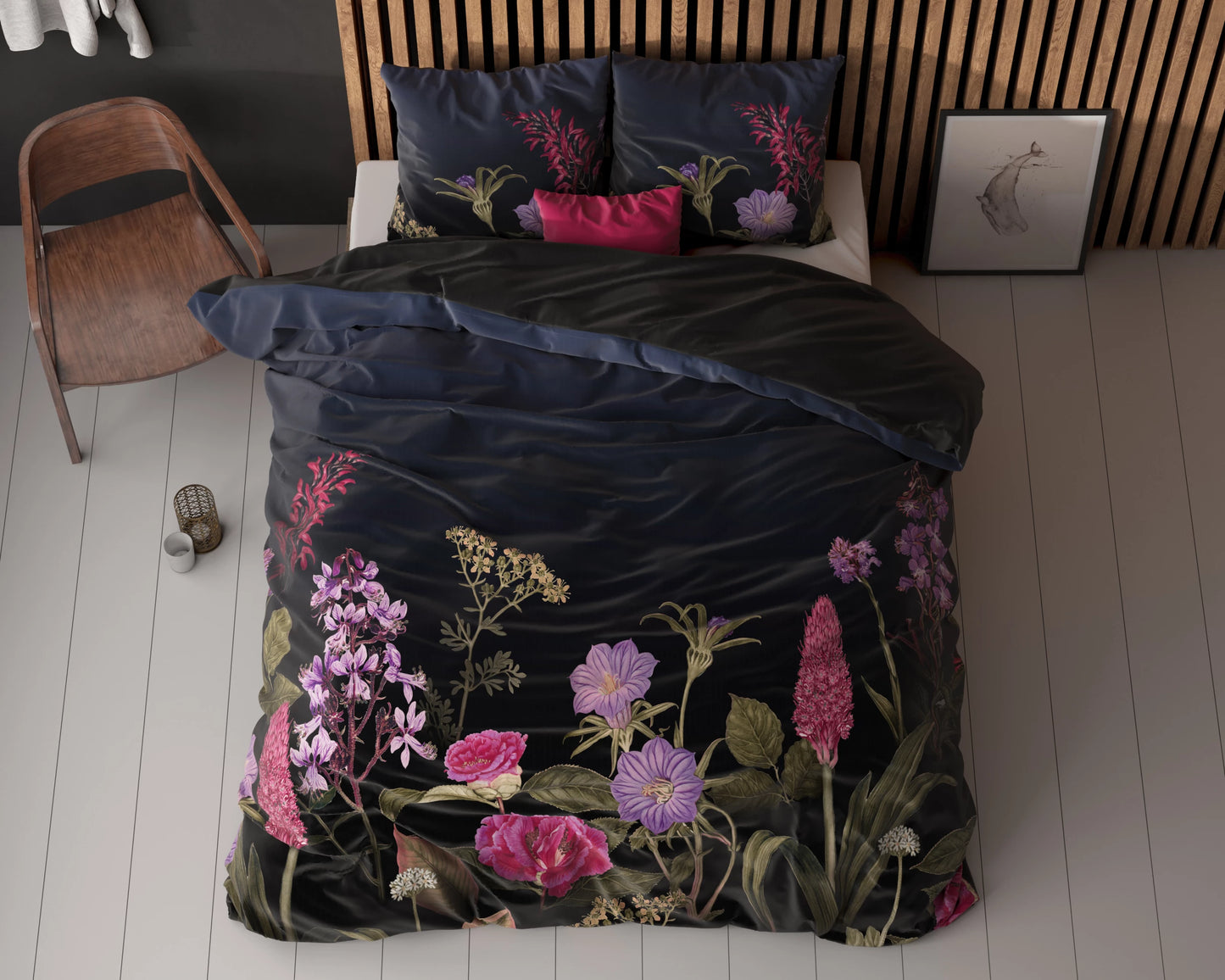 Katzenartiges Schwarz Bettbezug