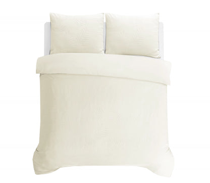 Leaves 3D Bettbezug Crème