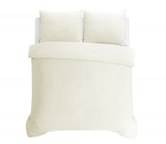 Leaves 3D Bettbezug Crème