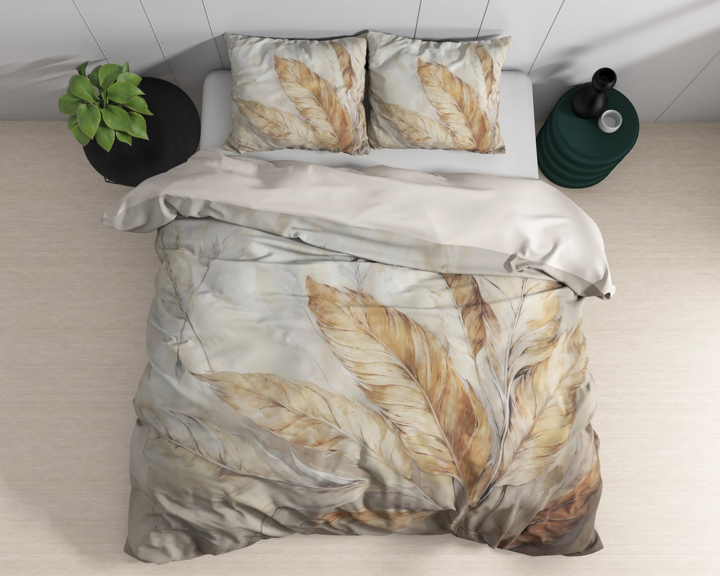 Whole Nature Bettbezug 140x220 cm Sand