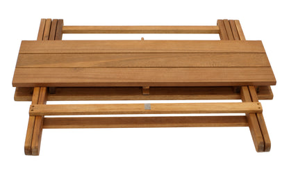 Table de jardin table pliante table d'appoint table de camping table en bois DANA 90x52cm, bois
