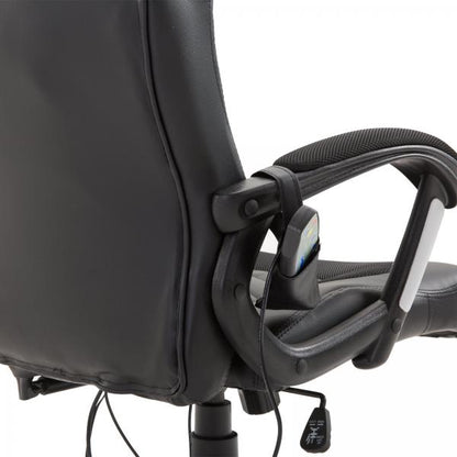 Bürostuhl Ergonomisch Massagesessel Gaming Stuhl Schwarz