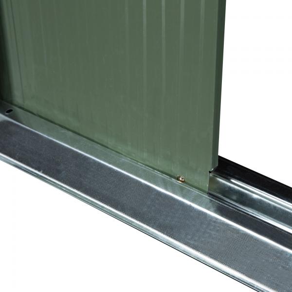 Gerätehaus Gartenhaus Geräteschuppen Hellgrün 280 x 130 x 172 cm - Palo24