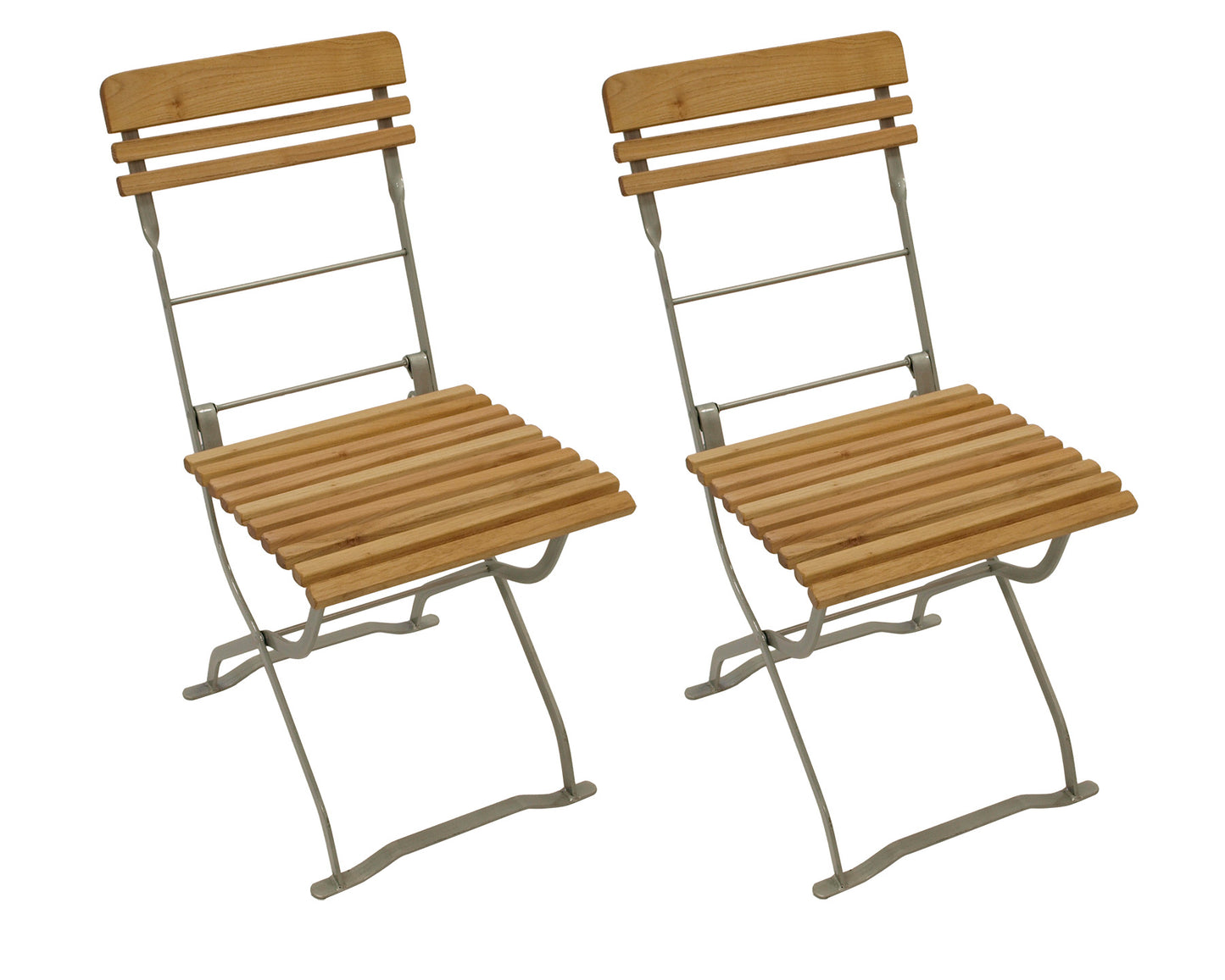 Set da giardino della birra MÜNCHEN 5 pezzi, acciaio piatto zincato + Robinia