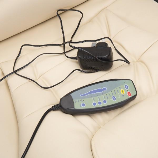 Bürosessel Massage und Wärmefunktion Gaming Stuhl Creme