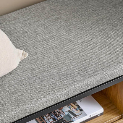 Schuhbank mit 1 Schubladen | Sitzbank | Schuhkommode | Dielenbank | Natur - Palo24