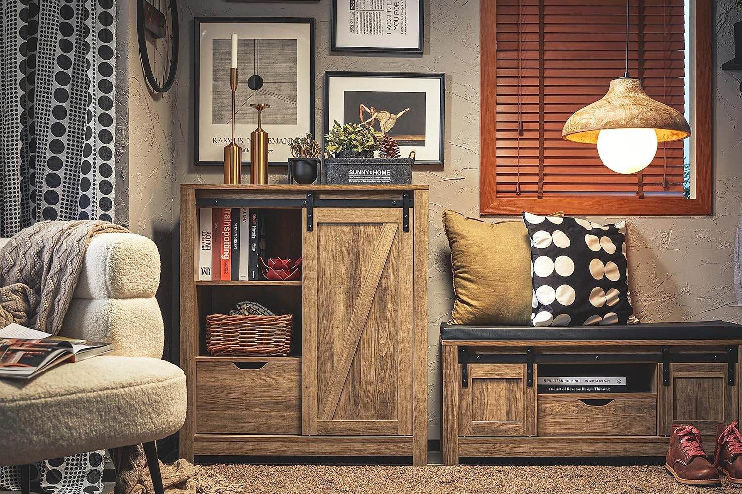 Sideboard mit Schiebetür | Kommode | Schuhschrank | Flurschrank - Palo24