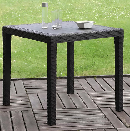 Gartentisch KING 79x79cm, Kunststoff anthrazit grau