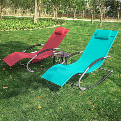 Gartenliege | Sonnenliege mit Tasche | Liegestuhl Rot | OGS28-R - Palo24