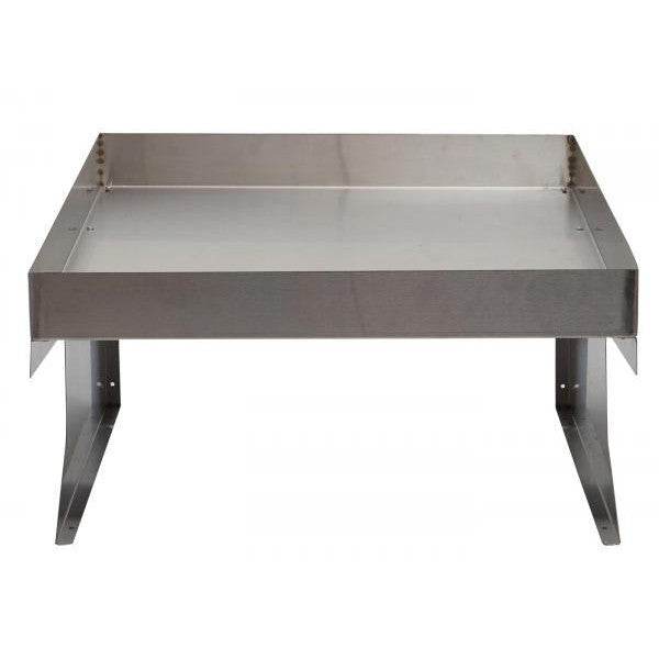 Mähroboter-Garage mit Pflanzkasten Dach Unterstand für Rasenmäher, Metall 37x60x70cm ~ Edelstahl - Palo24