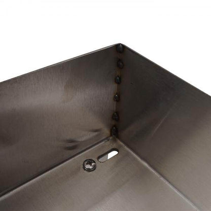 Mähroboter-Garage mit Pflanzkasten Dach Unterstand für Rasenmäher, Metall 37x60x70cm ~ Edelstahl - Palo24