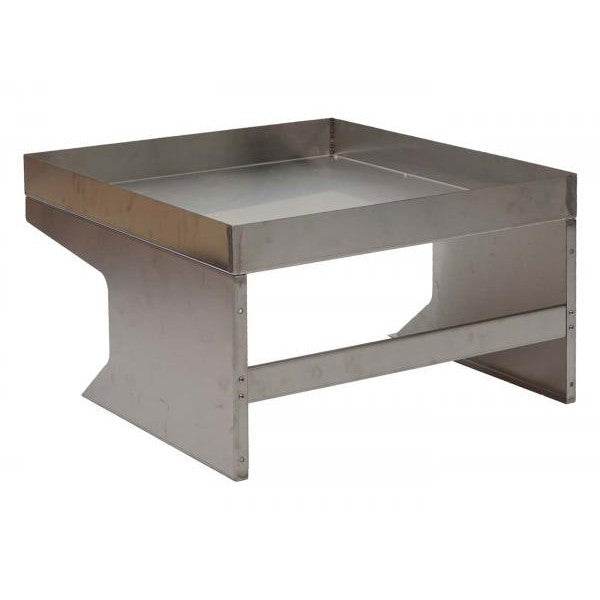 Mähroboter-Garage mit Pflanzkasten Dach Unterstand für Rasenmäher, Metall 37x60x70cm ~ Edelstahl - Palo24