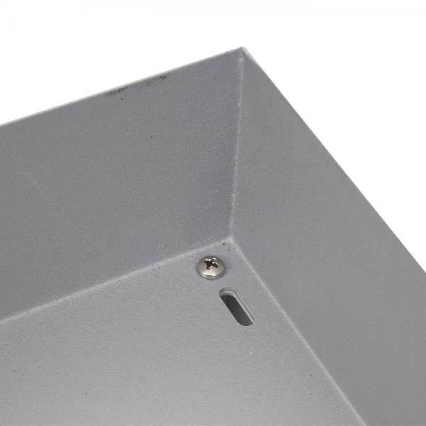 Mähroboter-Garage mit Pflanzkasten HWC-G60, Dach Unterstand für Rasenmäher, Metall 37x60x70cm ~ grau - Palo24