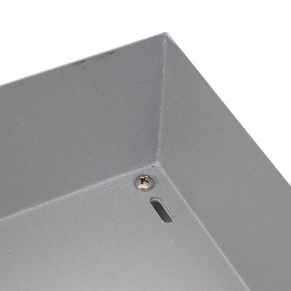 Mähroboter-Garage mit Pflanzkasten HWC-G60, Dach Unterstand für Rasenmäher, Metall 37x60x70cm ~ grau - Palo24