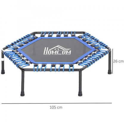 Fitness-Trampolin Trampolin für Joga Gartentrampolin Stahl+PP Blau