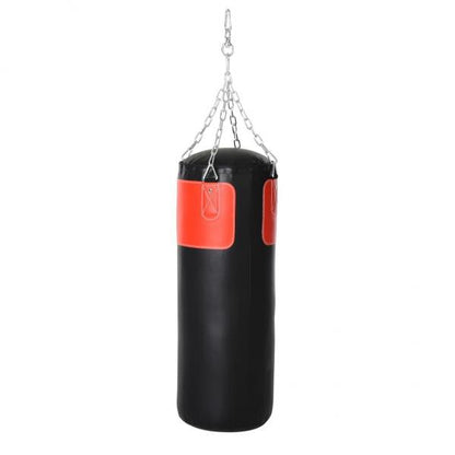 Boxsack Trainingsdummy Boxtraining Boxen mit Boxhandschuhen Schwarz Ø30 x 120 cm