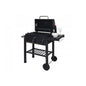 Grillwagen Holzkohlegrill Standgrill Barbecue BBQ Gartengrill mit Deckel Ablagen, Stahl, 110x100x51cm schwarz