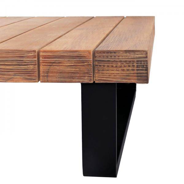 Garten-Garnitur Sitzgruppe Lounge-Set, Spun Poly Akazie Holz MVG Alu ~ hellbraun, Polster cremeweiss - Palo24