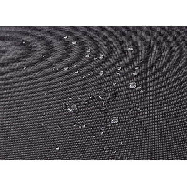 Garten-Garnitur HWC-H54, Garnitur Sitzgruppe Lounge-Set, Spun Poly Akazie Holz MVG Alu ~ grau, Polster dunkelgrau - Palo24