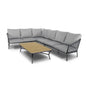 Set da 5 pezzi Lounge Group gruppo di sedute Mali antracite/grigio