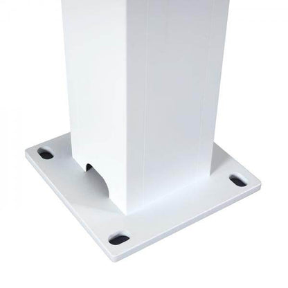 Pergola HWC-L46, Gartenpavillon Lamellen-Pavillon, 11cm-Aluminium-Gestell, Regenrinne sturmfest, 3x6m ~ weiss - Palo24