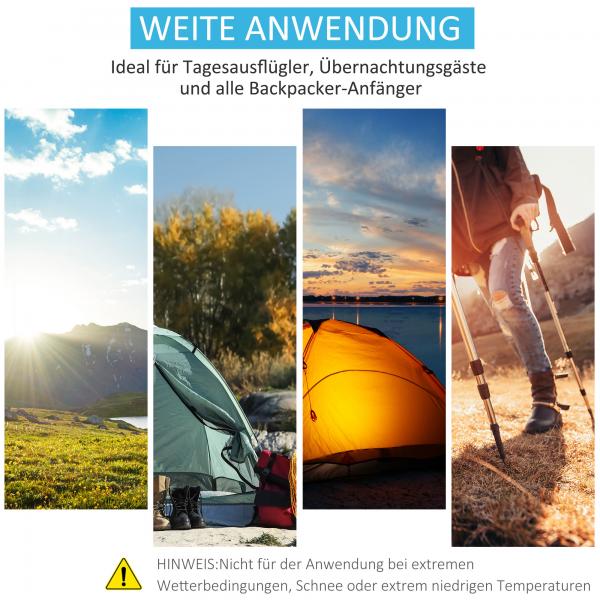 Pop up Zelt für 1-2 Personen Campingzelt für 3 Jahreszeiten