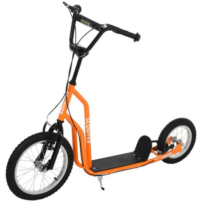 Tretroller Scooter Cityroller Kinder Mädchenroller verstellbar Aluminium Oange