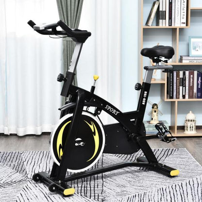 Fahrradtrainer Heimtrainer Fitnessfahrrad Stufenloser Magnetwiderstand Stahl