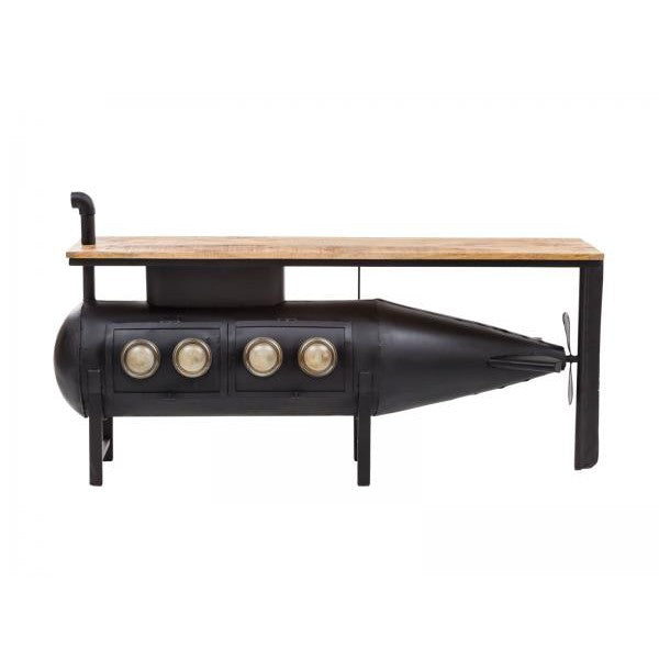 Waschtisch Submarine Bartisch Unikat Vintage