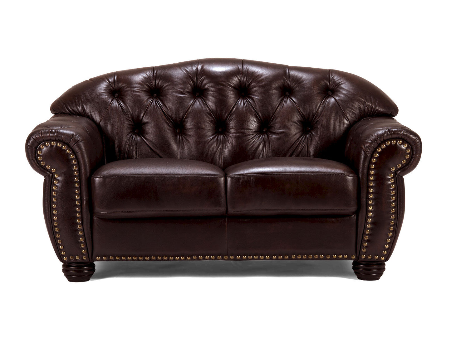 Sofa Chesterfield Hereford 2-Sitzer Echtleder