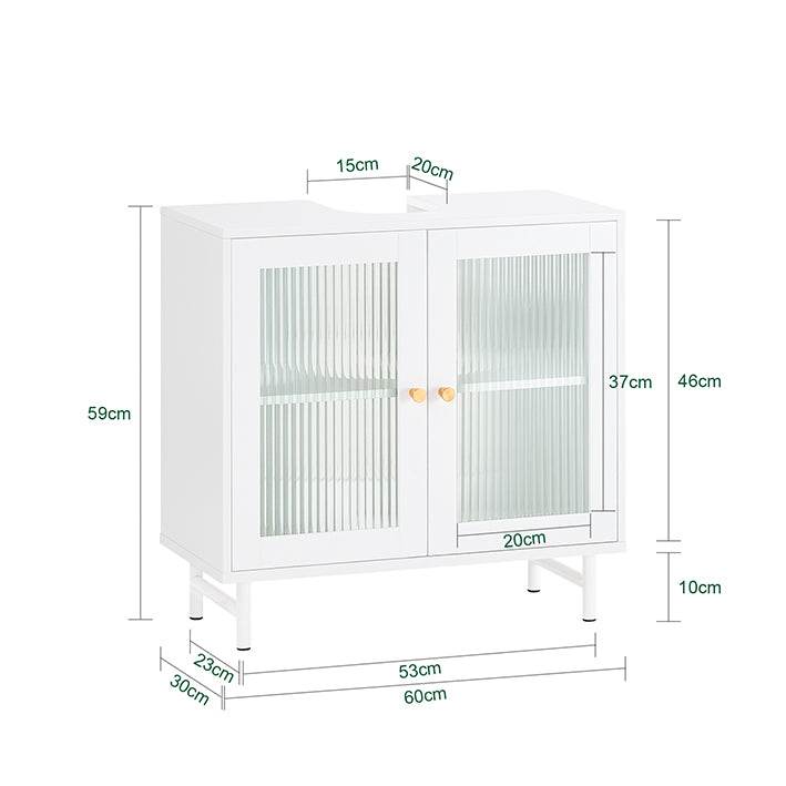 Waschbeckenunterschrank | Badschrank | Waschtisch | Badmöbel Weiss - Palo24