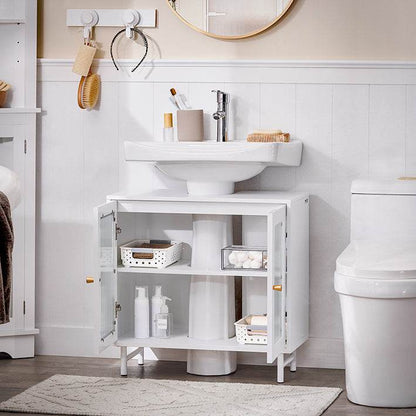 Waschbeckenunterschrank | Badschrank | Waschtisch | Badmöbel Weiss - Palo24