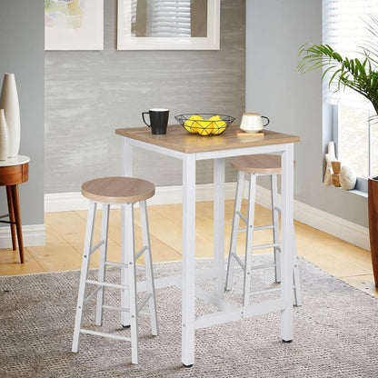 Bartisch aus Metallgestell, Tischplatte aus MDF