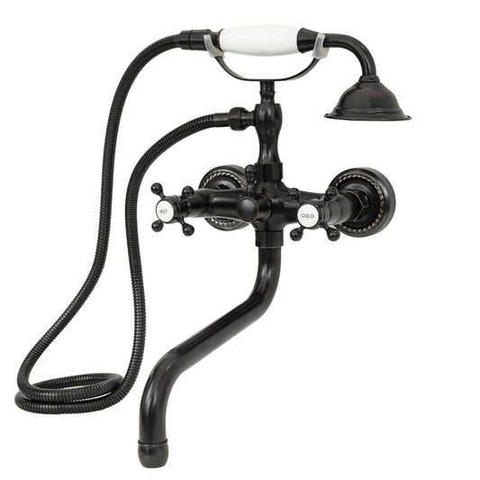 Wannenbatterie für die Wandmontage schwarz ENNIS - Palo24