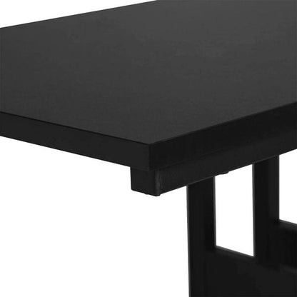 Beistelltisch aus MDF, Gestell aus Metall schwarz