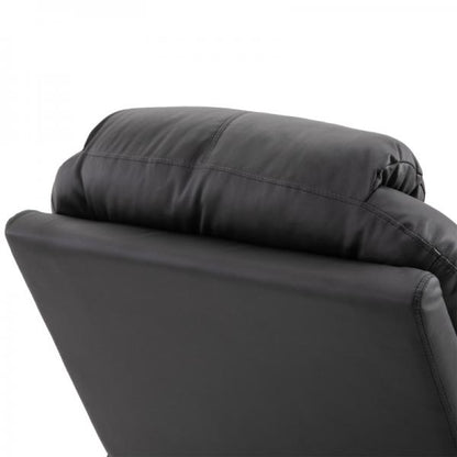 Fauteuil de massage électrique fonction massage fonction inclinable mousse noir