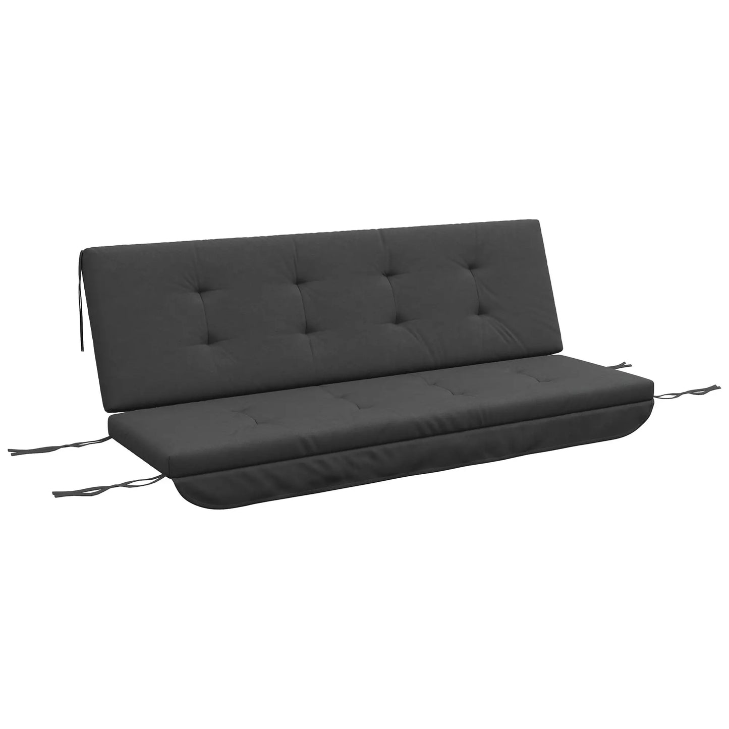 Sitzkissen Sitzauflage für Hollywoodschaukel 170 x 100 x 8cm Dunkelgrau