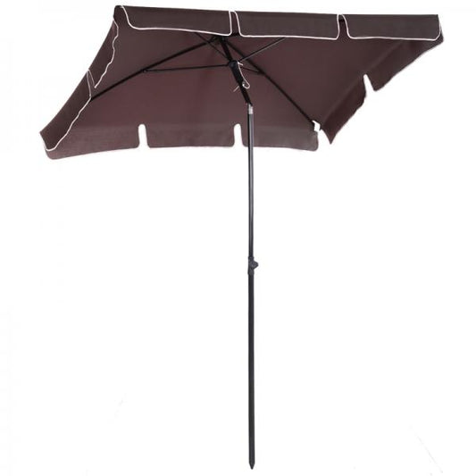 Ombrellone da giardino pieghevole Parasol Coffee Brown