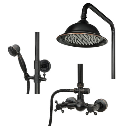 Antiker Messing-Duschhahn BLUME - Palo24