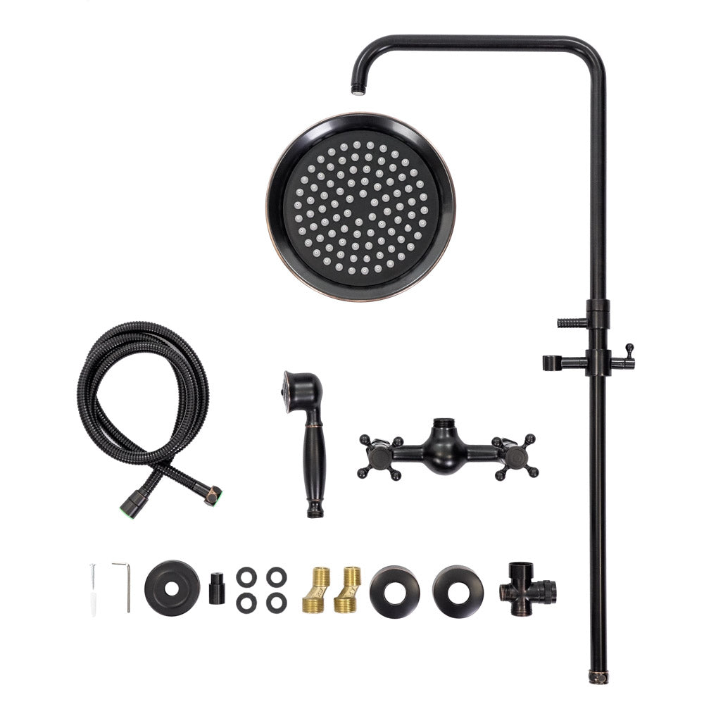 Antiker Messing-Duschhahn BLUME - Palo24