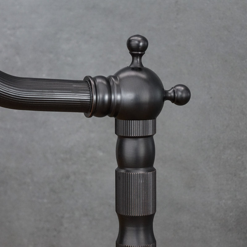 Stationäre Küchenarmatur FLOWER, schwarz - Palo24