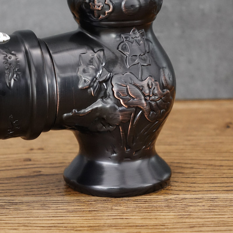 Stationäre Küchenarmatur FLOWER, schwarz - Palo24