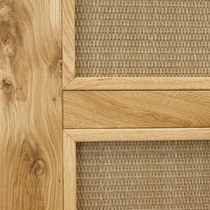 Rattan Schiebetür TOFINO 100x210 cm Naturöl - Palo24