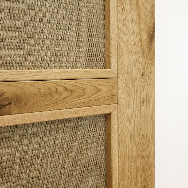 Rattan Schiebetür TOFINO 100x210 cm Naturöl - Palo24